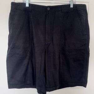 Tommy Bahama Shorts Mens sz 40‎ Black Tencel Cotton Elastic Waist MSRP $90